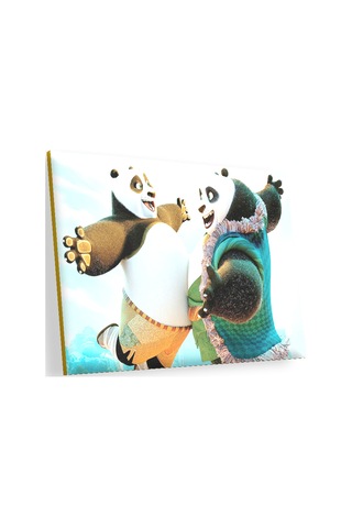 Cakasepetim Kungfu Panda Usta Ve Çırak Ahşap Mdf Tablo