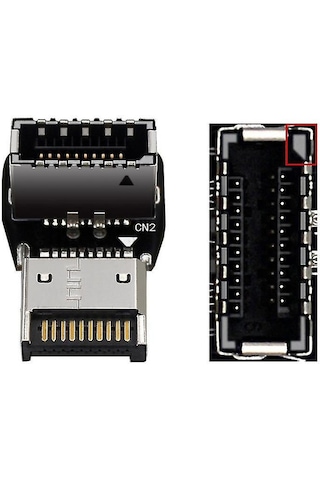 Xiyyadms Type-e Arayüzlü 90 Derece Dirsek, Usb 3.1 10gbps Hızlı Veri Transferi, Bilgisayar Ana Kartı Usb-c Bağlantı Sorunu Çözücü Ph74-b/ph74-a Seçenekli