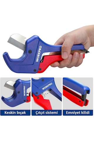 Workpro Wp301006 42mm Profesyonel Pprc Plastik Boru Kesme Makası