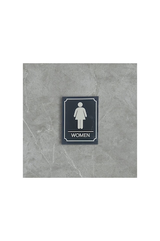 Women Wc Yön Levhası
