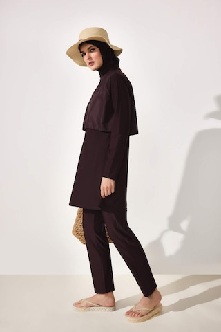Defacto Regular Fıt 5li Kahverengi Burkini Mayo G8897ax26smbn340 Kahve-bn340