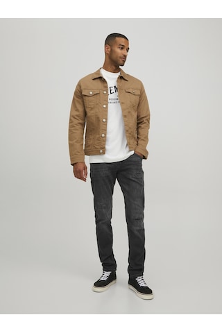 Jack & Jones Erkek Glenn Flox 124 Slim Fit Jean Black Denim