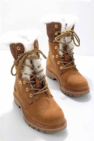 Caterpillar Cat Utah Fur 015z101184 Kadın Bot - Bal Rengi Nubuk-bal Rengi Nubuk Bal