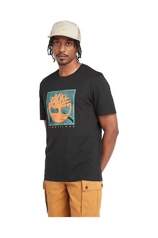 Timberland Short Sleeve Front Graphic Tee Erkek T-shirt Tb0a5udb0011 Siyah