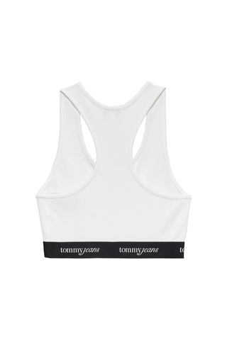 Tommy Hilfiger Tjm Kadın Beyaz Crop Tape Bra Top-13043 Beyaz