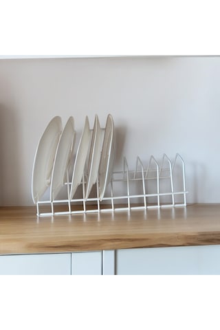 Tabaklık Rafı- Tencere Kapak Düzenleyici-tabak Kurutmalık -10 Bö