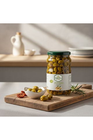 Egelya Akhisar Domat Izgara Yeşil Zeytin 1 Kg Izgara Dokulu, Dengeli Lezzet