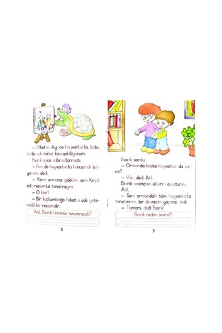 1. Sınıf Renkli Hecelerle Eğitici 8 Li Hikaye Seti 16 Sayfa
