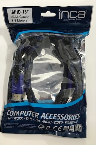 Inca Imhd-15T 1.8M Altin Uçlu 1.4 4K Uyumlu Hdmi Kablo
