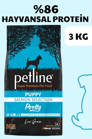 Petline Pretty Puppy Somonlu Yavru Kuru Köpek Maması Tüm Irklar İçin 3 KG