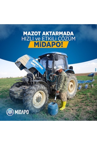 Midapo 12V Kucuk D.C Midapo Mini Dalgic Pompa (Akaryakit-Sivi-Mazot