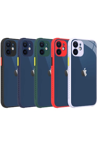 Apple Uyumlu iPhone 12 Mini Kılıf Zore Kaff Kapak Kırmızı