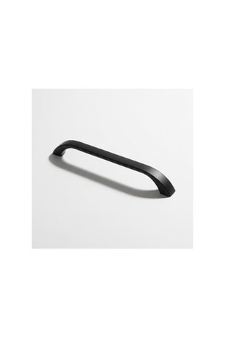 Modern Siyah Metal Mutfak Dolap Kulpları - 160 Mm Çekmece Kapak Kulbu 155 x 230 MM (Büyük Boy)