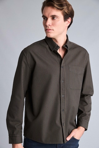 Defacto Relaxed Fit Polo Yaka Kareli Flanel Uzun Kollu Gömlek H5115ax26aukh79 Haki-kh79