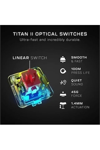 Roccat Vulcan Iı Max Optik-mekanik Pc Oyun Klavyesi Siyah Vulcan Iı Max Tactile