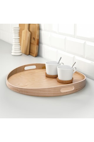 Ikea Skala Huş Ağacı Tepsi 44 Cm 20056642 Çok Renkli