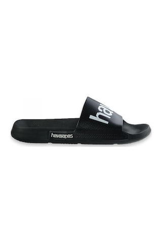 Havaianas 4148124 Slide Classic Logomania Tek Bant Siyah-beyaz Unisex Terlik Siyah-beyaz