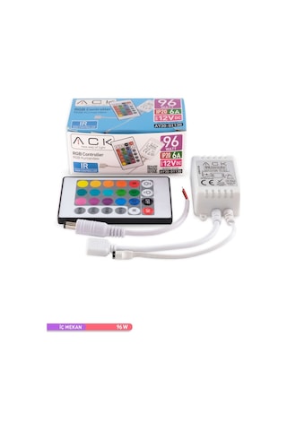 ACK IR RGB Kumandası 12V 96W