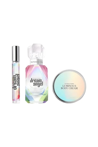 Victoria's Secret Dream Angel Edp 50 Ml + Edp 7 Ml + Body Cream 85 Gr Kadın Parfüm Seti Çiçek