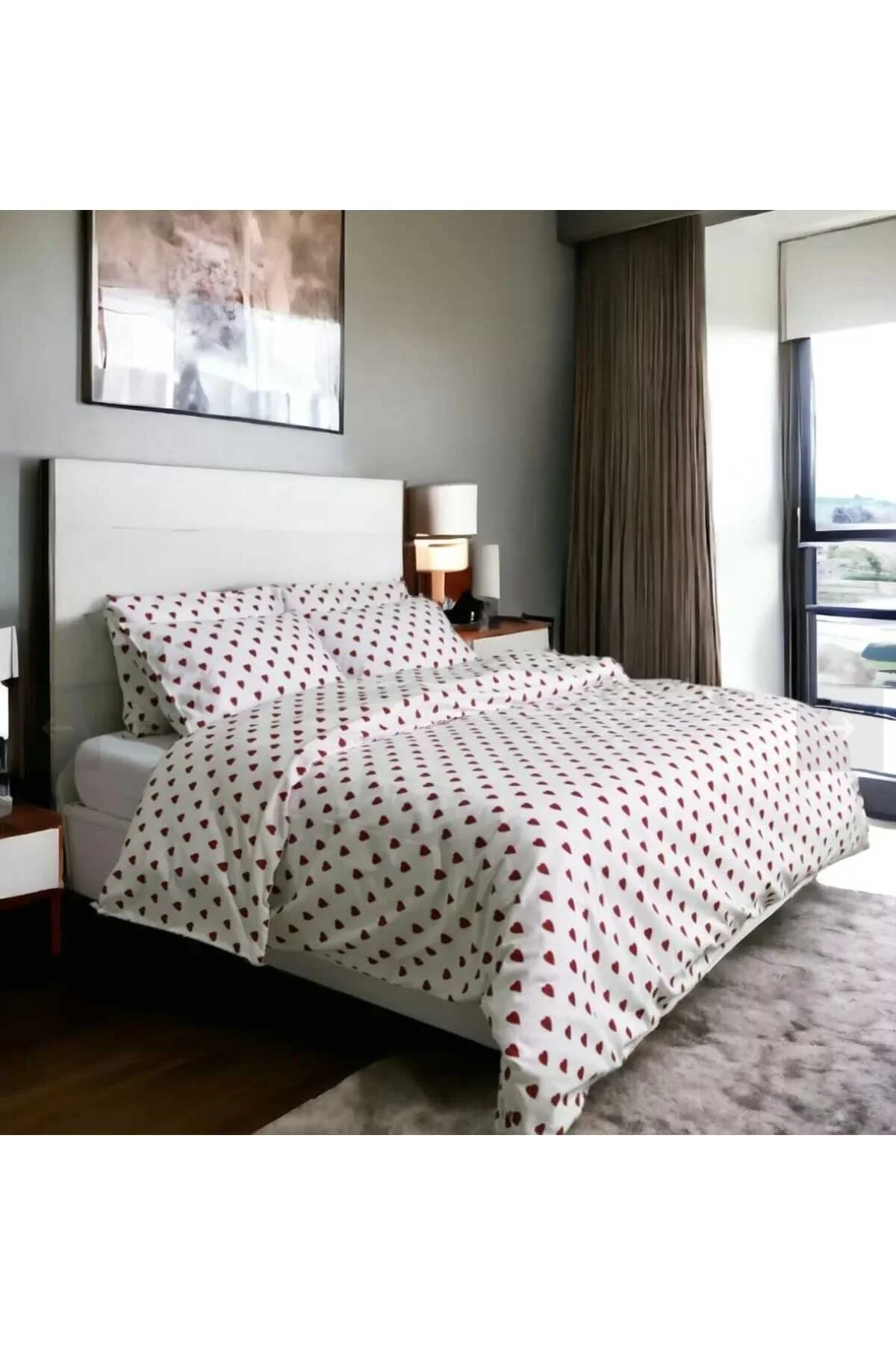 Tek Kişilik Premium Ranforce Yumuşak Dokulu Lastikli Çarşaf Takımı Mor Çiçek