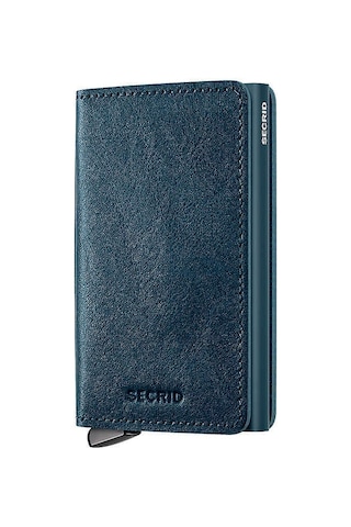 Secrid Premium Slimwallet+ Basco Kartlık Cüzdan, Pet.mavi Çok Renkli