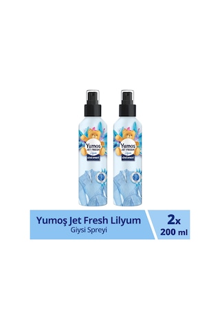 Yumoş Jet Fresh Giysi Spreyi Lilyum 2 x 200 ML