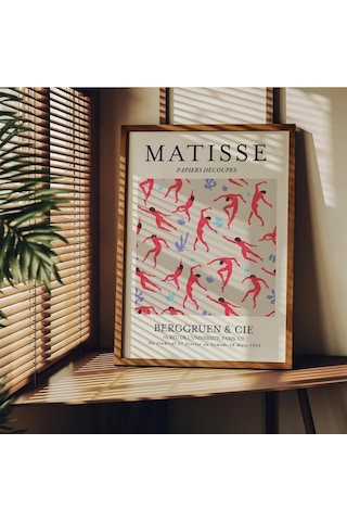 Matisse Çerçevesiz Poster, Modern Dekoratif Çerçevesiz Poster, Tablo, Matisse-7, 50 X 70