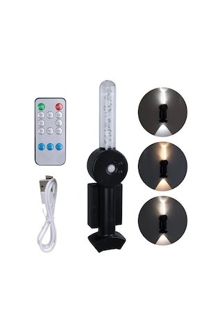 Ledx Yd-24060 Mıktanıslı Rgb Renkli Usb Şarjlı 800 Mah 3 Kademeli Işıklı Sensörlü Duvar Aplik Resimdeki Gibi