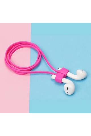 Ally Airpods 1-2 Nesil Ve Pro Uyumlu Mıknatıslı Kulaklık Askısı- 5775 Fuşya