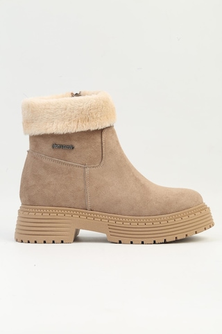 Pierre Cardin Pc-52415-3076 Süet Vizon - Kadın Bot 001