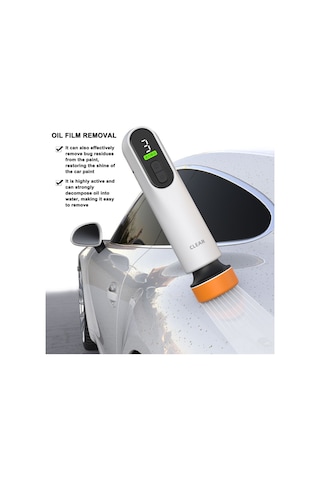 Shineyee Elektrikli Cam Yağ Tabakası Temizleme Makinesi - Hızlı Ve Etkili Temizlik İçin Pwm Hız Kontrollü, 2000mah Pil Dahil