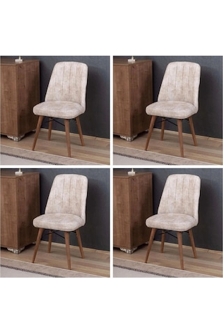 Yonga Concept Karegold Sandalye 4 Adet Krem