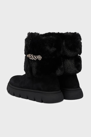 Guess Maribel Metal Logolu Yumuşak Tüylü Bot Flfmelele10 Kadın Bot Flfmel Ele10 Black Siyah
