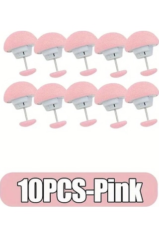 Elmpaly 10lu Pembe Yatak Çarşafı Klipsi Kaymaz Kuvvetli Kumaş Tutucu