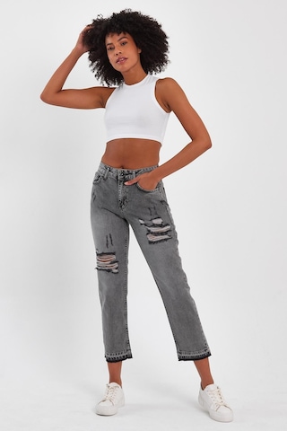Alexandergardi Özel Koleksiyon Yırtık Desenli Denim Pantolon Ag-1023s 001