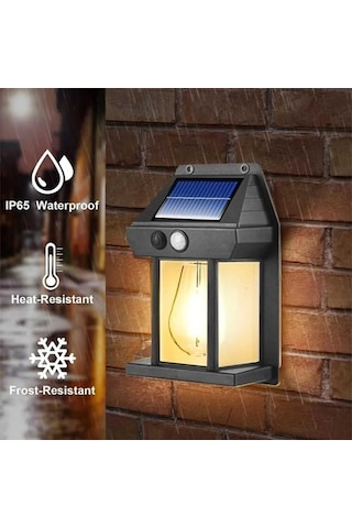Volemi Güneş Enerjili Bahçe Led Ampul Hareket Sensörlü Bahçe Led Su Geçirmez 3 Mod'lu Solar Led Unichrome