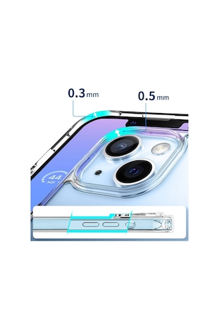 Apple Uyumlu iPhone 15 Kılıf Case, Transparent Hard Pc With Magsafe Charging Feature Cover