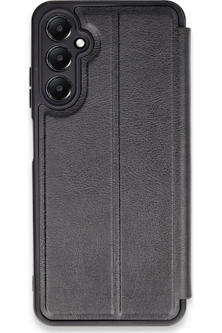 Newface - 248 - Samsung Galaxy Uyumlu A25 5g Kılıf Flip Cover - Csmo-tex - - Siyah Sıyah