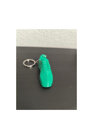 3d Baskı Sneaker Anahtarlık Spor Ayakkabı Tasarım Anahtarlık Koleksiyonluk Hediye Yeşil