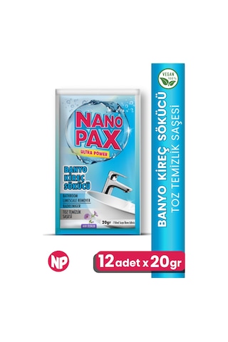 Banyo - Kireç Sökücü Toz Temizlik Saşesi 12 Adet X 20gr 12'li Set