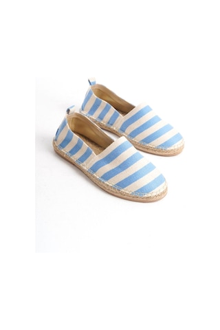 Mubiano Summer Erkek Jüt Taban Keten Mavi/beyaz Espadril -mssr3535-mb Mavi/beyaz