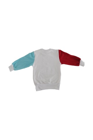 Berselüx Miki Baskılı Kız-Erkek Çocuk Uzunkollu Sweatshirt/Sweat. Beyaz