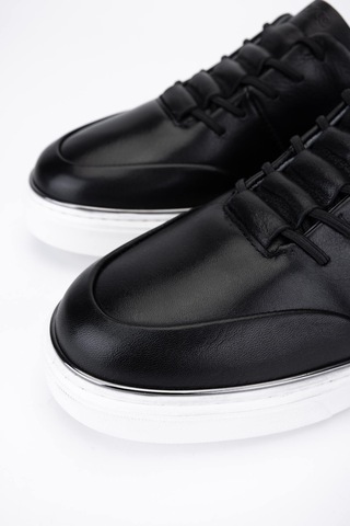 Tamer Tanca Erkek Hakiki Deri Siyah Sneakers & Spor Ayakkabı 530 1275 Erk Ayk Sk25-26 Sıyah Siyah