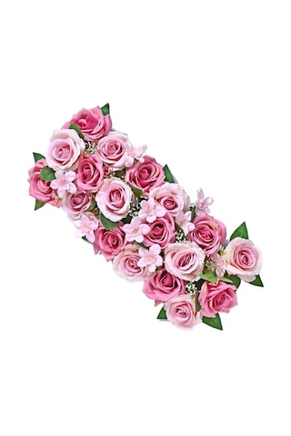 Suntek Çiçekler Duvar Panelleri Ziyafet Centerpeice Pembe-gül