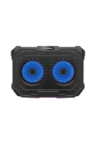 Rampage Rgb Işıklı 2 Fanlı Yükseklik Ayarlı 125 125 15 2 Usb Port Notebook Soğutucu