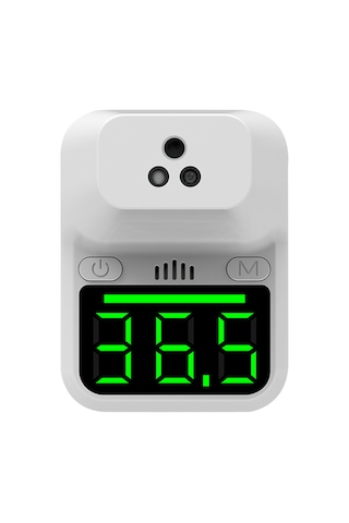 Samdoo K3+ Duvar Tipi Dijital Enstrüman, Dokunsuz Enstrüman, İki Dilli Sesli Bildirim, Üç Renkli Alarm, C/ F Dönüştürücü, Çoklu Kurulum Seçeneği