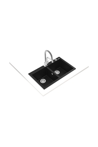 Teka Forsquare 790 Tg Çift Hazneli Tegranite+ Eviye - Siyah - 115260014