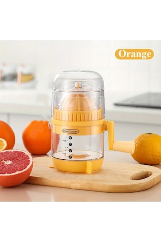 Xuweiwei Faridabio Manuel Turuncu Narenciye Sıkacağı Kompakt Portakal Limon Presi Taşınabilir Mutfak Aleti Turuncu