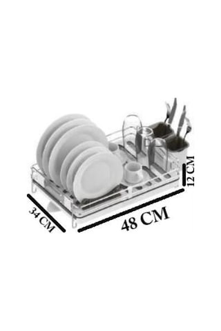 Primanova Candia Paslanmaz Çelik Bulaşıklık D-14696 Gri