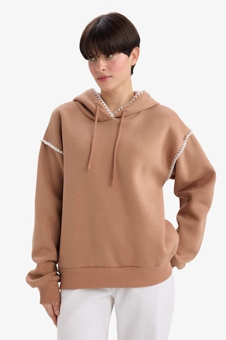 Defacto Overshirt Fit Kapüşonlu Sweatshirt G3318ax25aubn336 Kahve